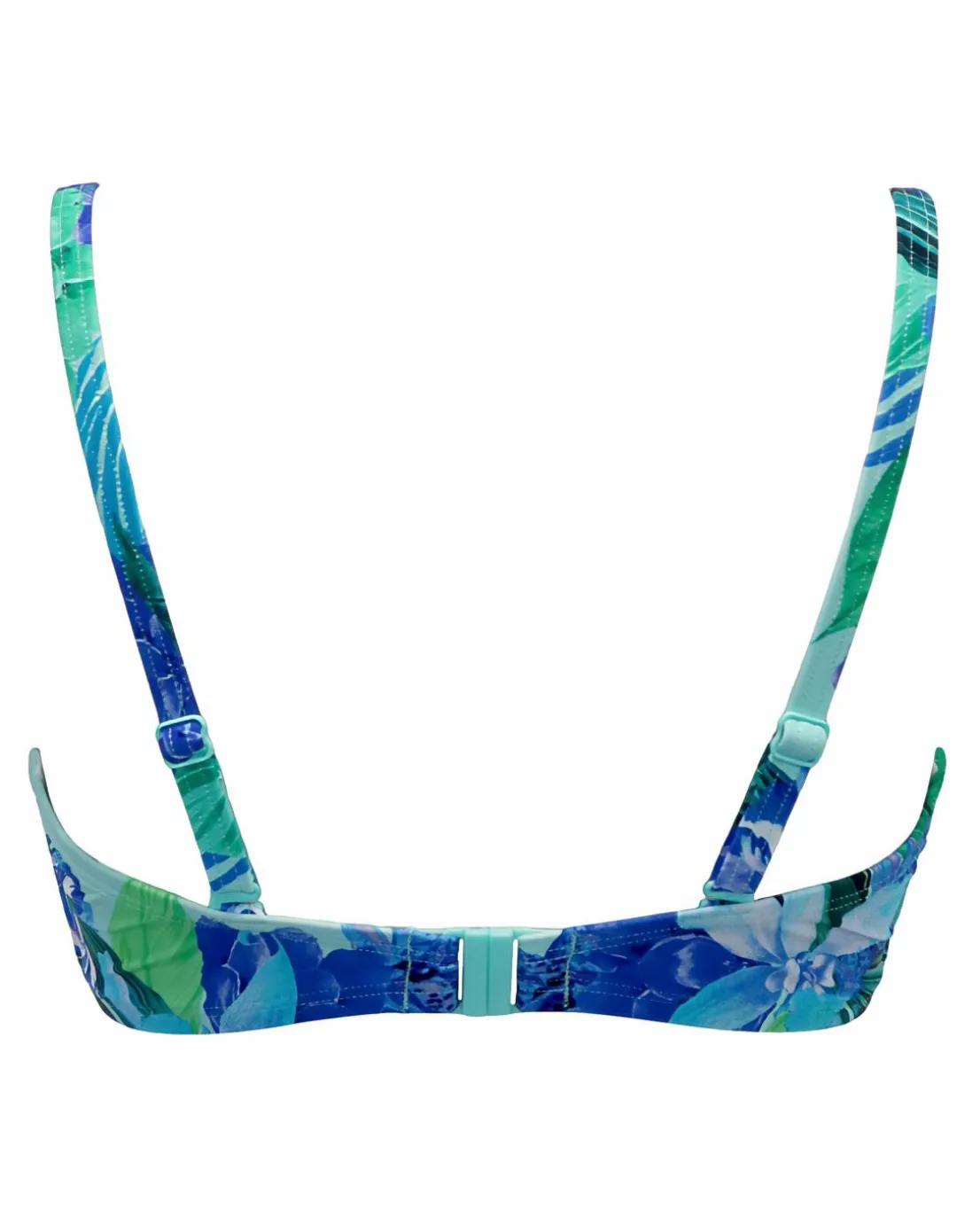 Pour Moi Free Spirit Wired Twist Front Lightly Pad Bikini Top Aqua Tropic