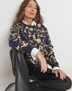 Print Classic Longline Sweatshirt