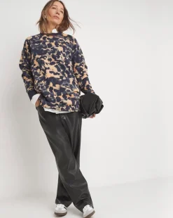 Print Classic Longline Sweatshirt