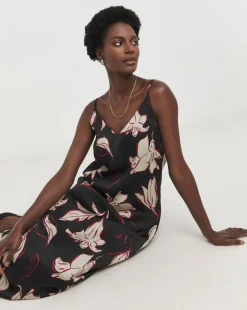 Printed Cami Midi Dress