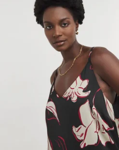 Printed Cami Midi Dress