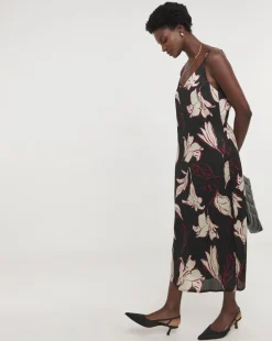 Printed Cami Midi Dress