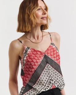 Printed Chiffon Strappy Cami