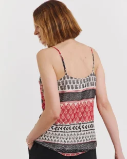 Printed Chiffon Strappy Cami