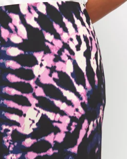 Printed Jersey Pull On Maxi Slip Skirt