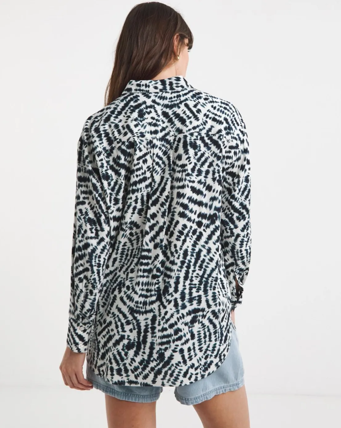 Printed Linen Mix Shirt