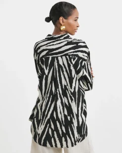 Printed Linen Mix Shirt