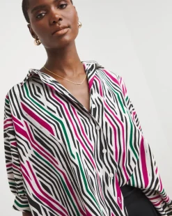 Printed Oversized Blouse