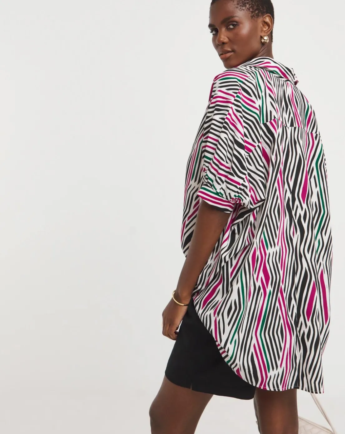 Printed Oversized Blouse