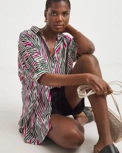 Printed Oversized Blouse