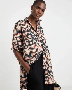 Printed Oversized Blouse