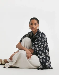 Printed Oversized Blouse