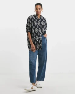 Printed Oversized Blouse