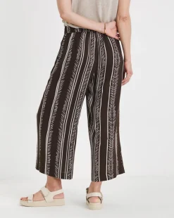 Printed Spun Viscose Wide Leg Culotte