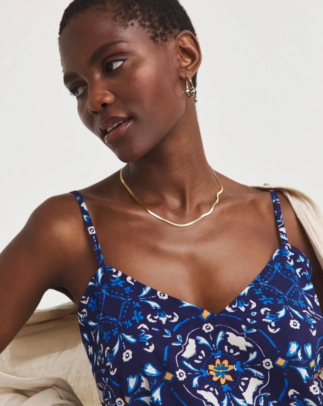 Printed Strappy Cami