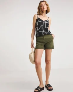 Printed Strappy Cami