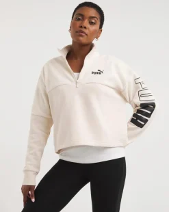 PUMA Colourblock High Neck Crew Sweatshirt