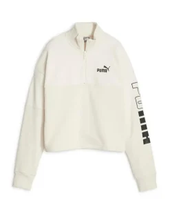 PUMA Colourblock High Neck Crew Sweatshirt