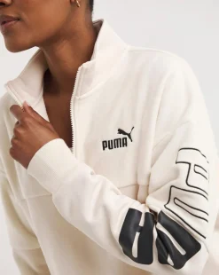 PUMA Colourblock High Neck Crew Sweatshirt