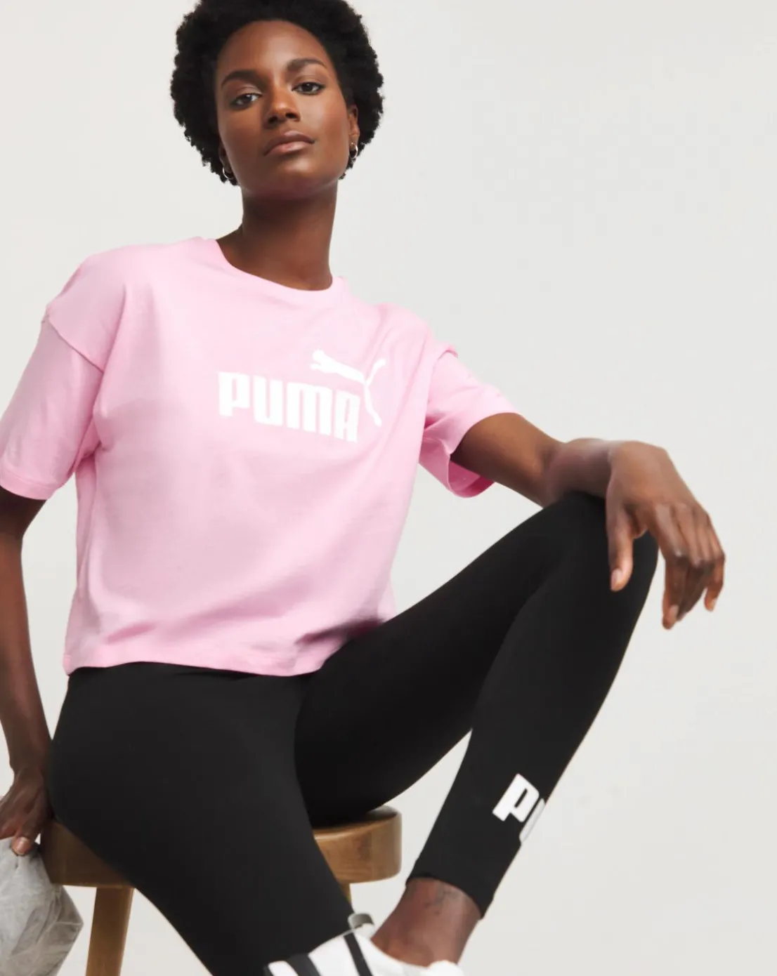 PUMA Essentials Cropped Logo T-Shirt