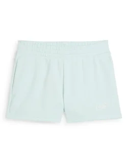 PUMA Essentials Small No.1 Logo 4" High Waist Shorts