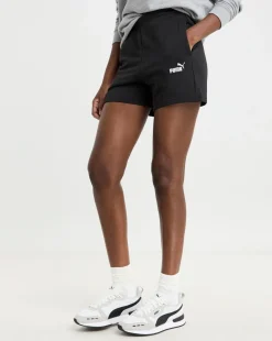 PUMA Essentials Small No.1 Logo 5" High Waist Shorts