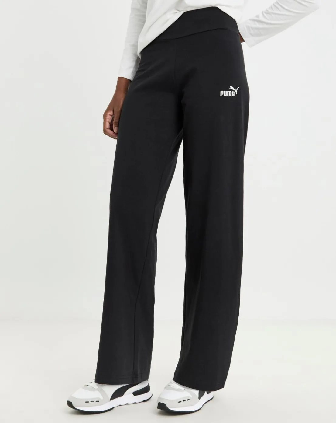 PUMA Esssentials Small No.1 Logo High-Waist Straight Leggings