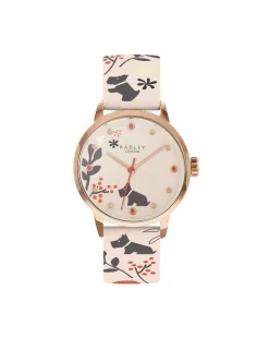 Radley Branded Ladies Dove Grey Leather Strap Watch