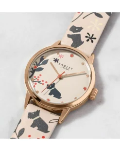 Radley Branded Ladies Dove Grey Leather Strap Watch