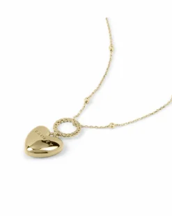 Radley 18ct Gold Plated Hanging Heart Pendant Necklace