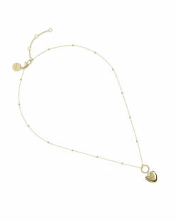 Radley 18ct Gold Plated Hanging Heart Pendant Necklace