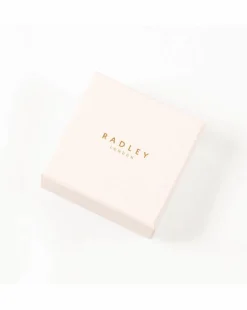 Radley 18ct Gold Plated Pink Stone and Jumping Dog Twin Pack Earrings