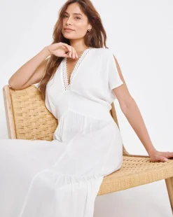 Rayon Crepe Maxi Beach Dress