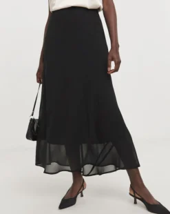 Religion Flowy Midi Skirt