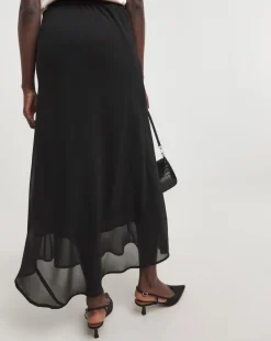 Religion Flowy Midi Skirt