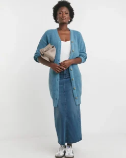 Ribbed Button Up Cardigan