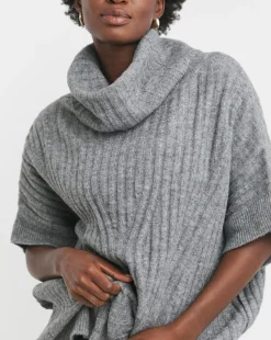 Roll Neck Poncho Tunic