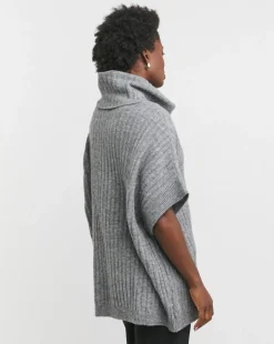 Roll Neck Poncho Tunic