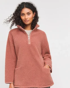 Rose Borg Longline Quarter Zip Jacket