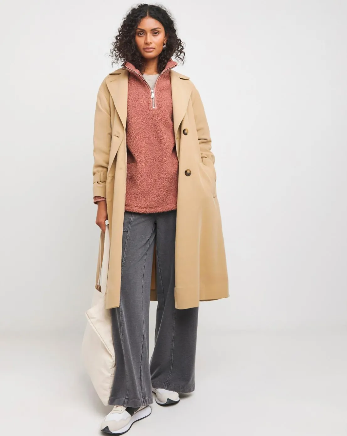 Rose Borg Longline Quarter Zip Jacket