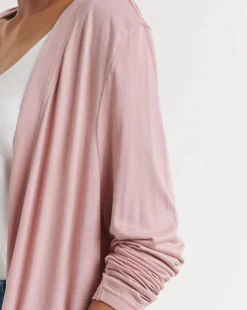 Rose Longline Pocket Cardigan