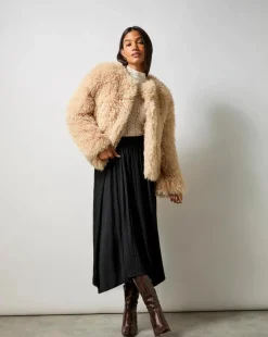 Ro&Zo Black Plisse Full Skirt