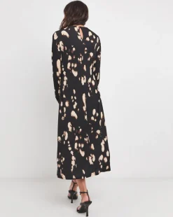 Ruched Seam Detail Midi Dress