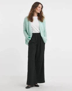 Sage Crochet Edge To Edge Cardigan