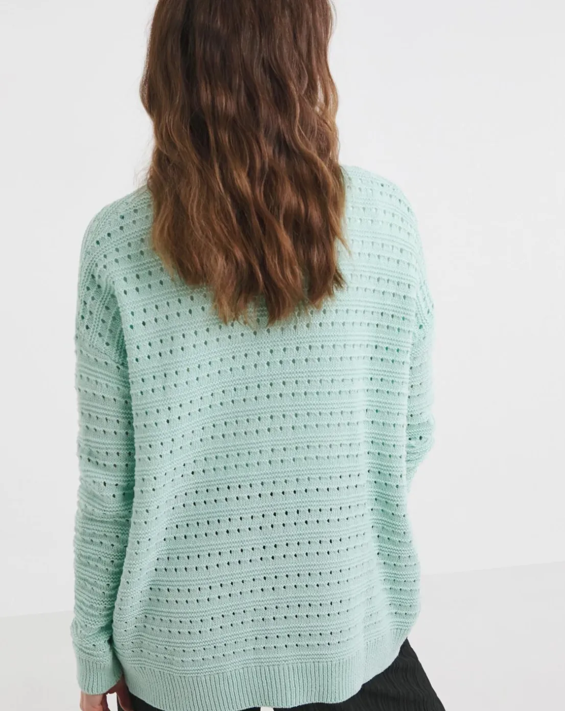 Sage Crochet Edge To Edge Cardigan