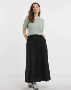 Sage Crochet Short Sleeve Jumper