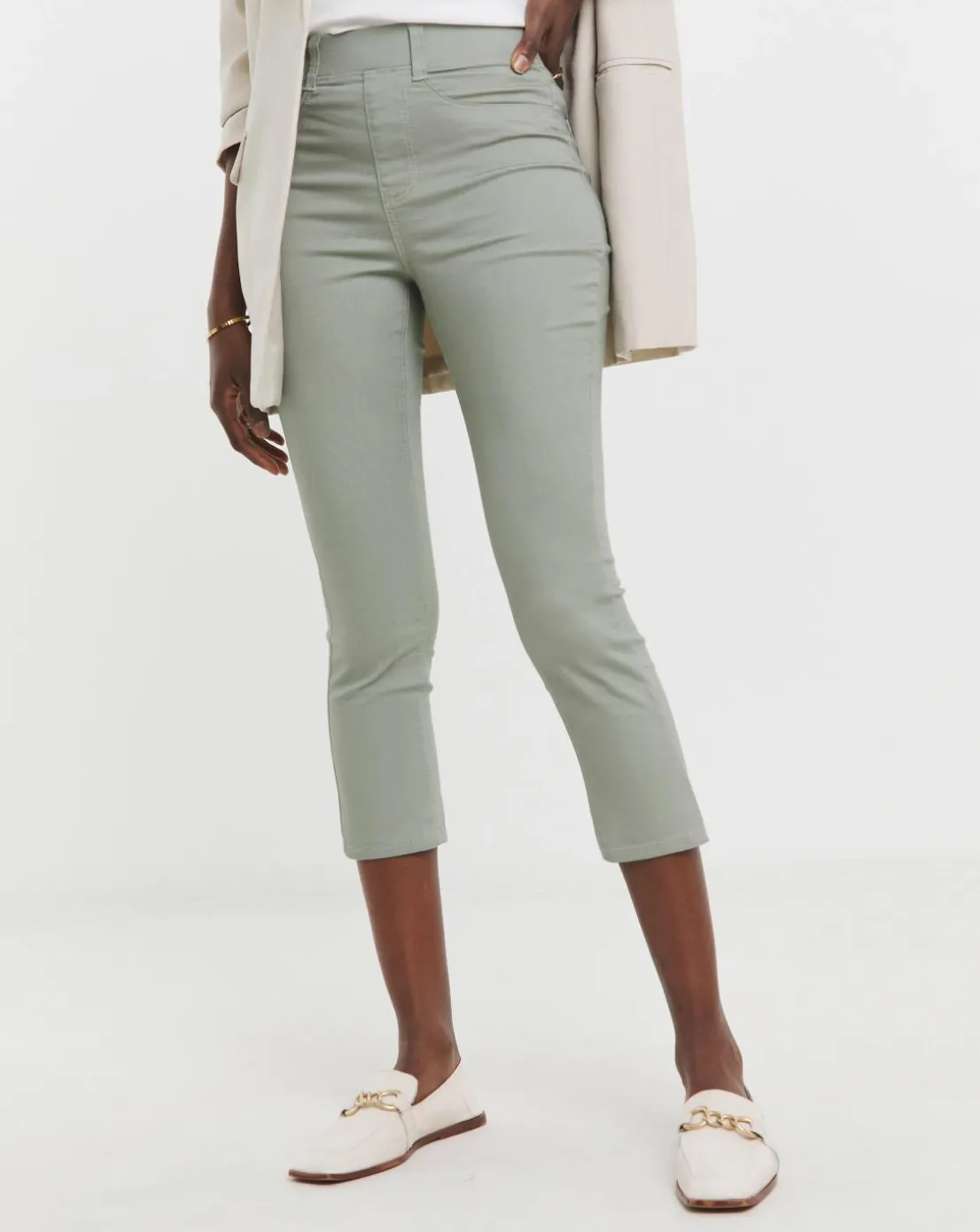 Sage Stretch Crop Jeggings