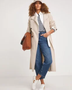 Sand Linen Trench Coat