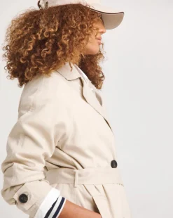 Sand Linen Trench Coat