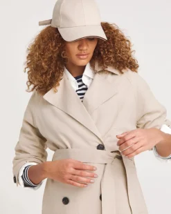 Sand Linen Trench Coat